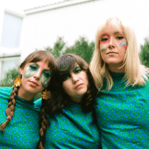 Photo of Les Hay Babies band in blue matching outfits