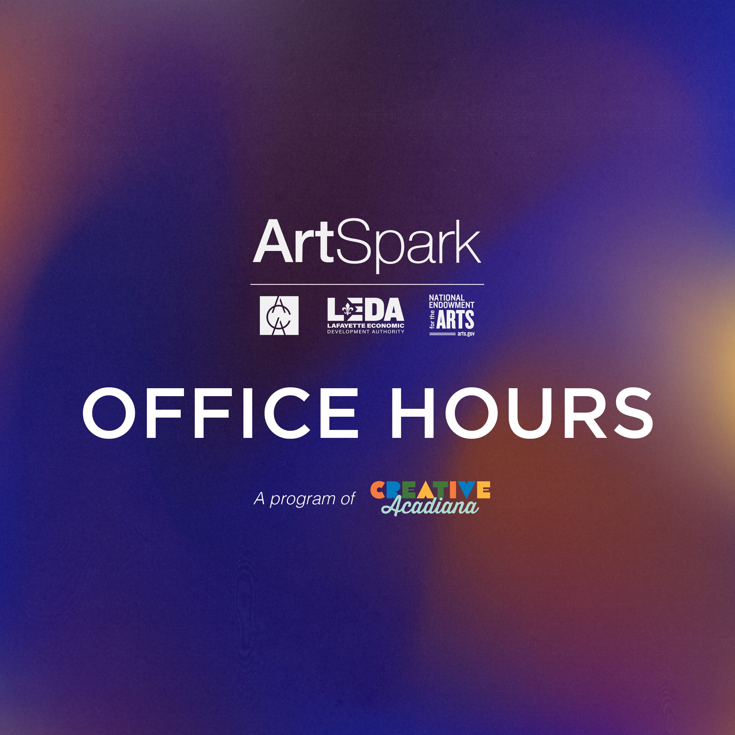 ArtSpark Office Hours | Lafayette Parish - acadianacenterforthearts.org