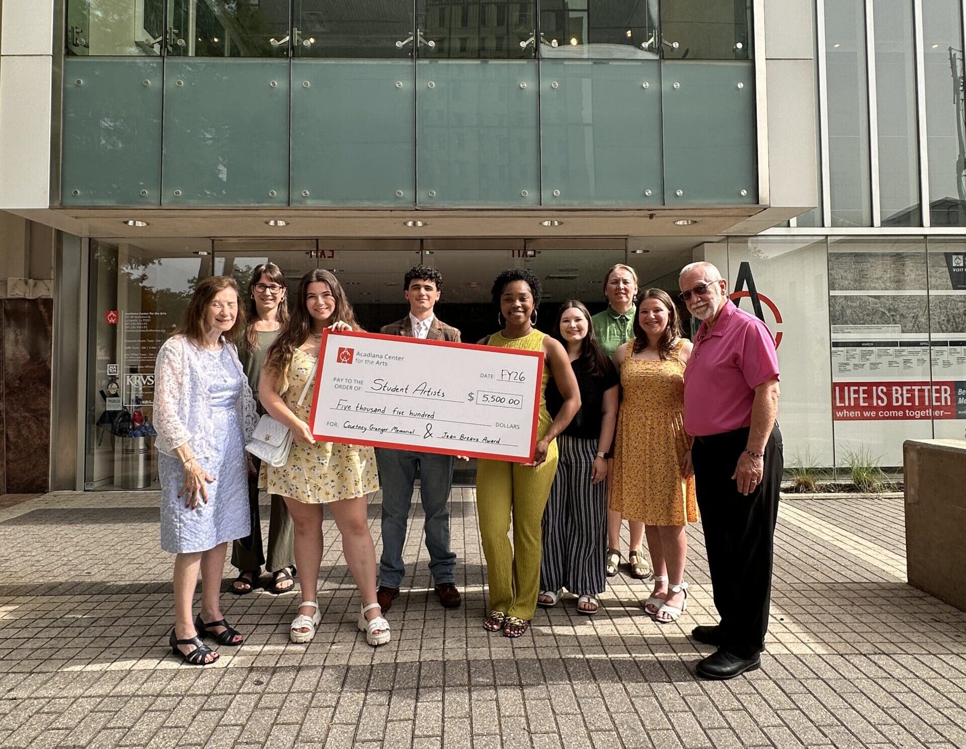 FY2026 Student Artist Award Recipients