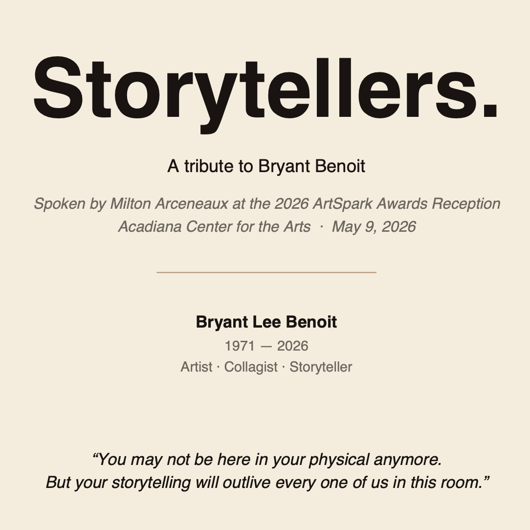Storytellers • A Tribute to Bryant Benoit